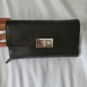 Danier Genuine Leather Wallet (Dark Brown)